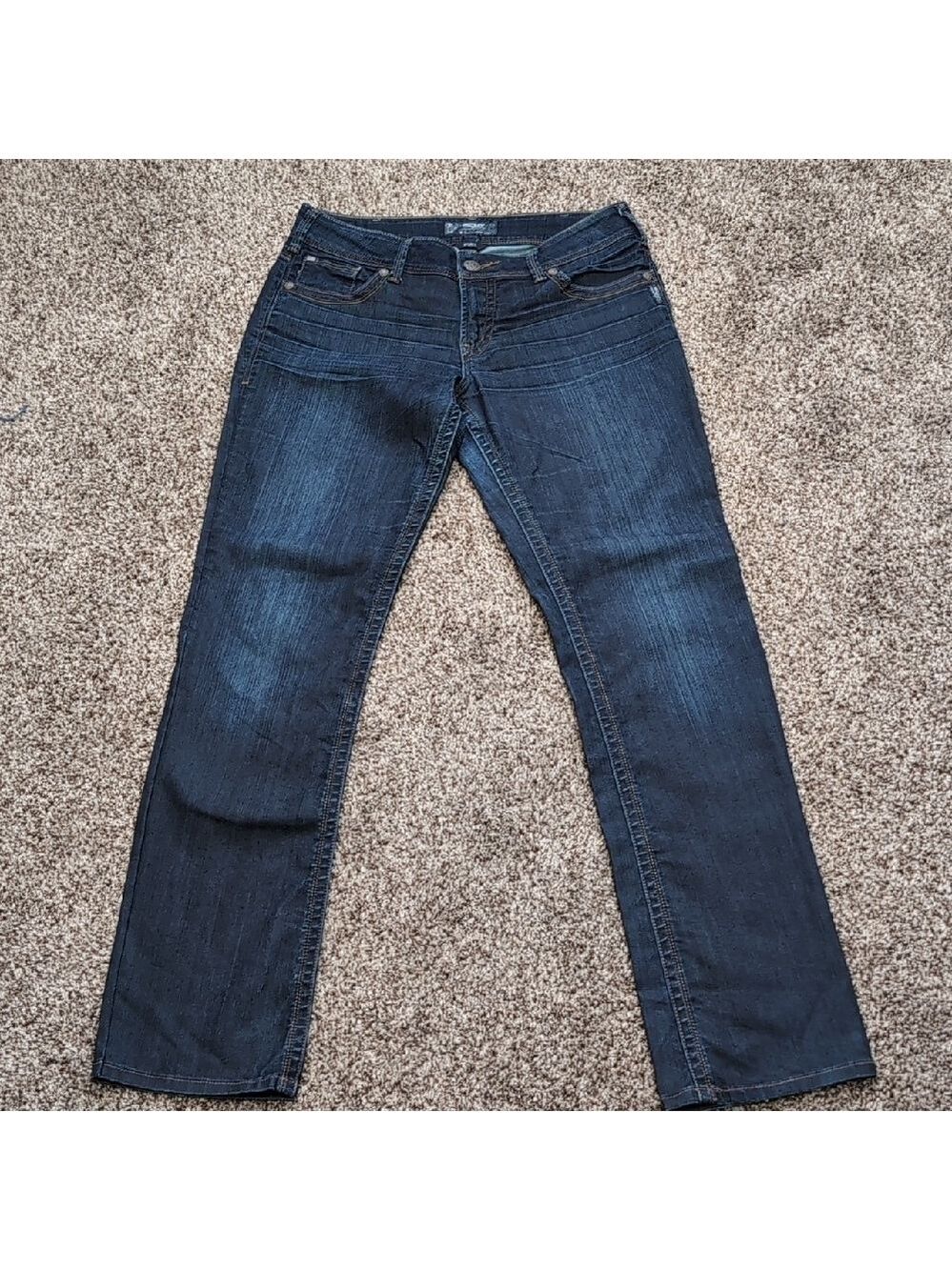 Silver Jeans Suki Women's Dark Blue Straight Leg Jeans Size 30x34